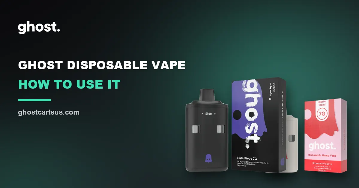 How to use a Ghost disposable vape | Ghost carts blog