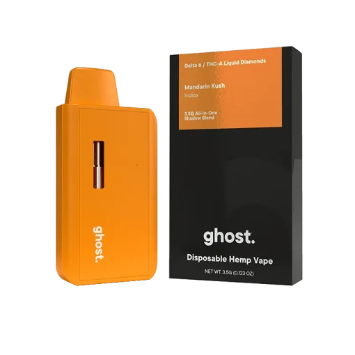 Ghost disposable: Mandarin Kush Shadow Blend Vape 3.5g