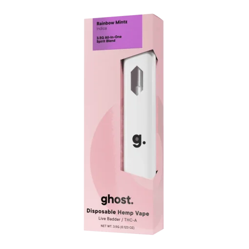 Ghost disposable vape: Rainbow Mintz Spirit Blend Vape 3.5g