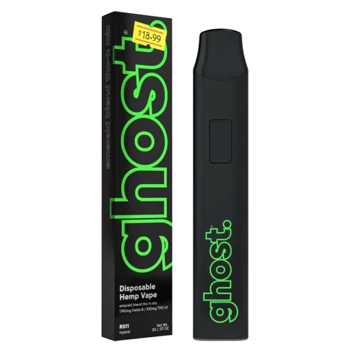 Ghost vape pen: RS11 Emerald Blend THC-H Vape 2g