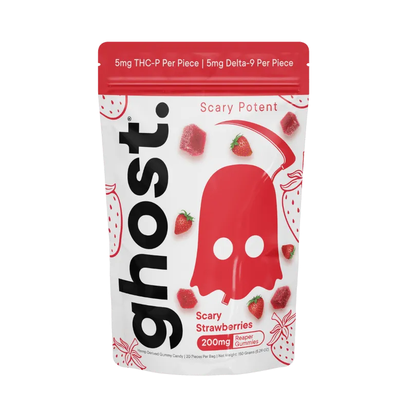 Scary Strawberries Reaper Blend Gummies 200mg 1 Scary Strawberries Reaper Blend Gummies 200mg