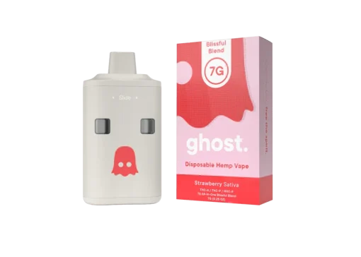 Ghost disposable vape: Strawberry Blissful Blend Vape 7g